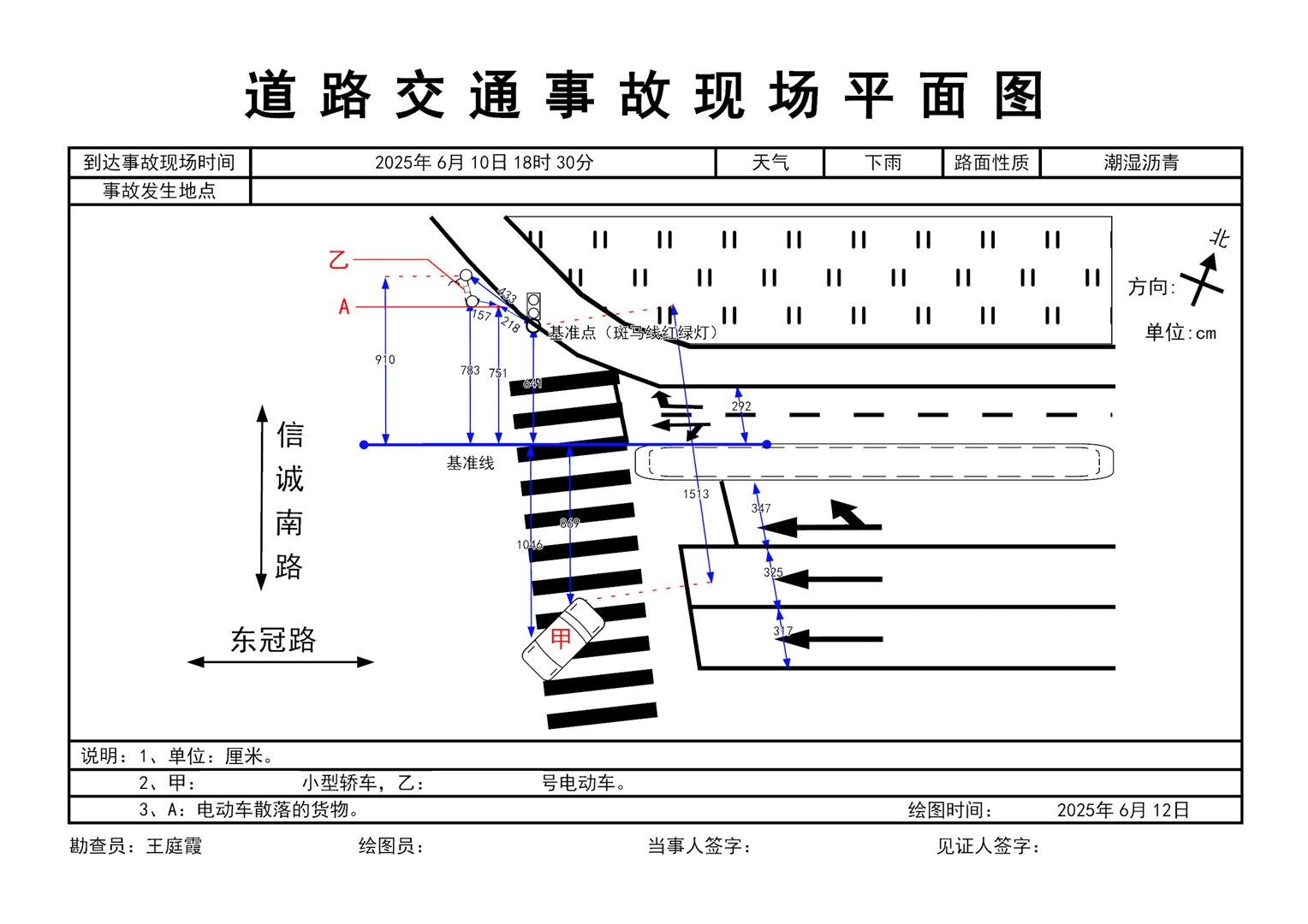 现场比例图